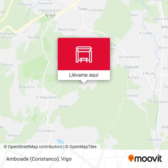 Mapa Amboade (Coristanco)