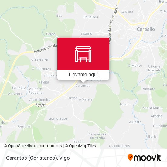 Mapa Carantos (Coristanco)