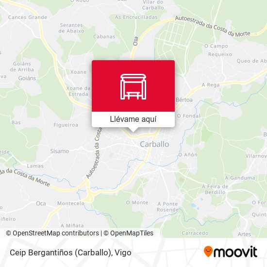 Mapa Ceip Bergantiños (Carballo)