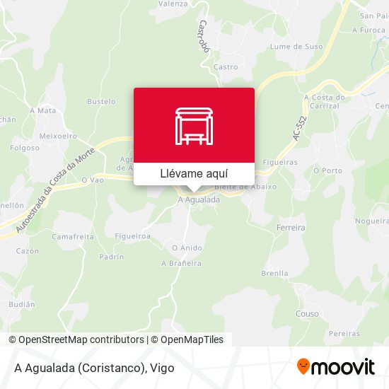 Mapa A Agualada (Coristanco)