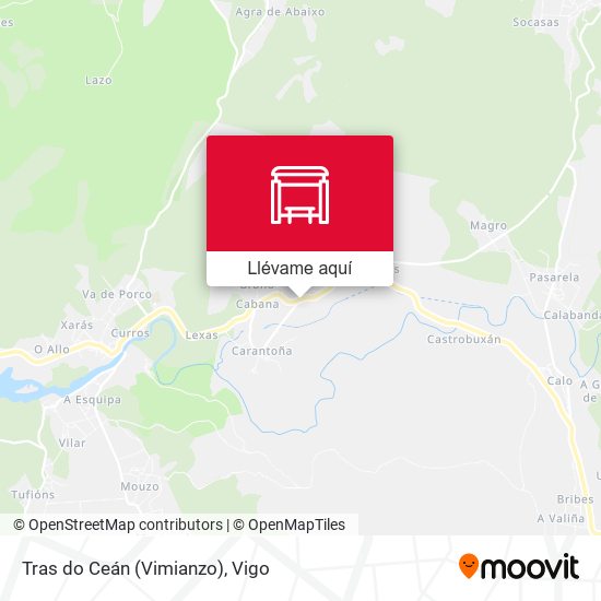 Mapa Tras do Ceán (Vimianzo)