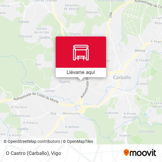 Mapa O Castro (Carballo)