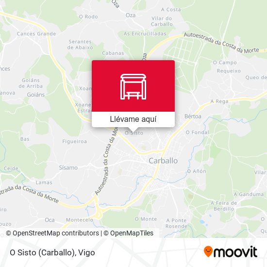Mapa O Sisto (Carballo)