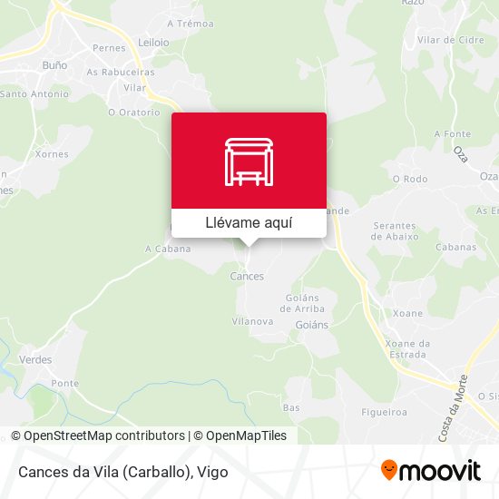 Mapa Cances da Vila (Carballo)