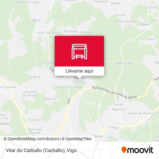 Mapa Vilar do Carballo