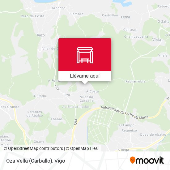 Mapa Oza Vella (Carballo)