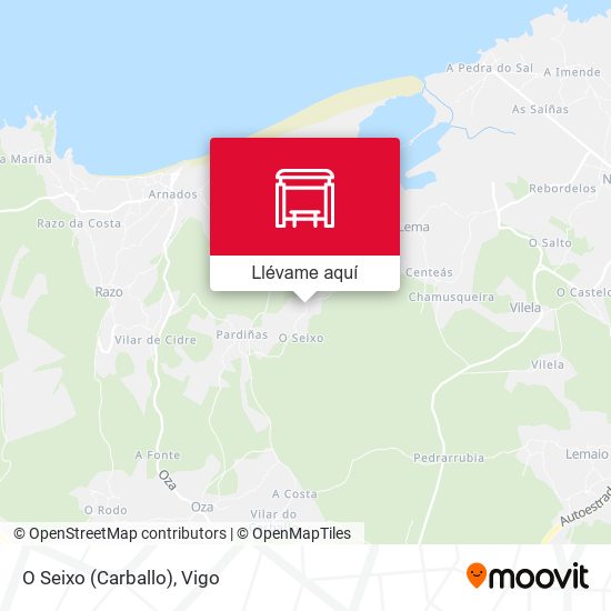 Mapa O Seixo (Carballo)
