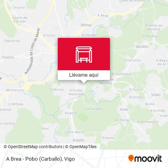 Mapa A Brea - Pobo (Carballo)