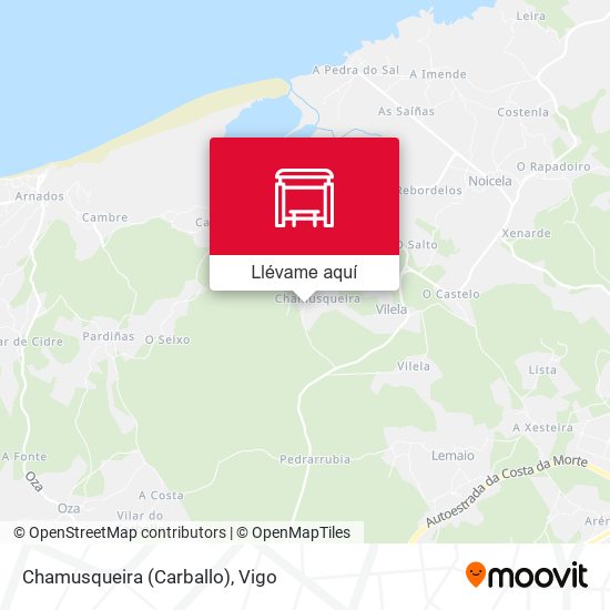 Mapa Chamusqueira (Carballo)