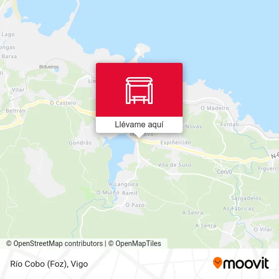 Mapa Río Cobo (Foz)