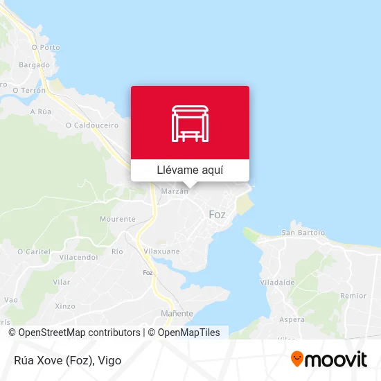 Mapa Rúa Xove (Foz)