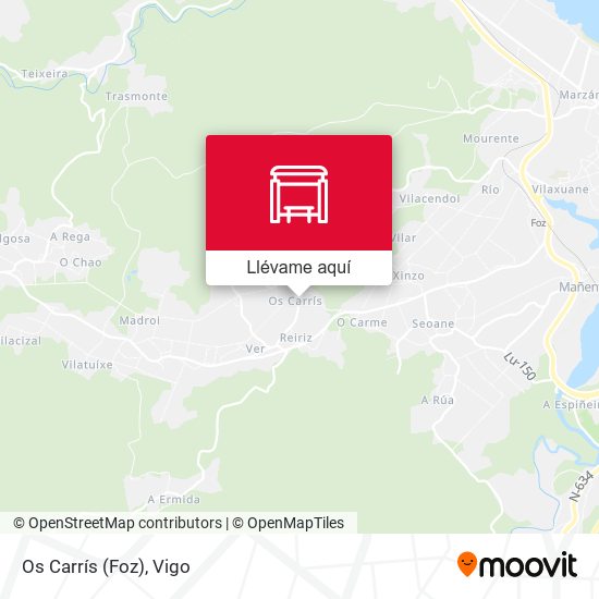 Mapa Os Carrís (Foz)