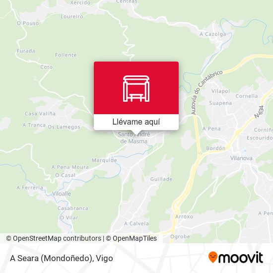 Mapa A Seara (Mondoñedo)