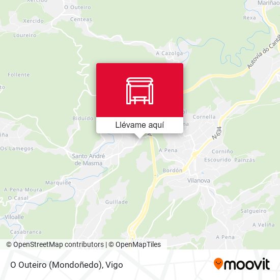 Mapa O Outeiro (Mondoñedo)
