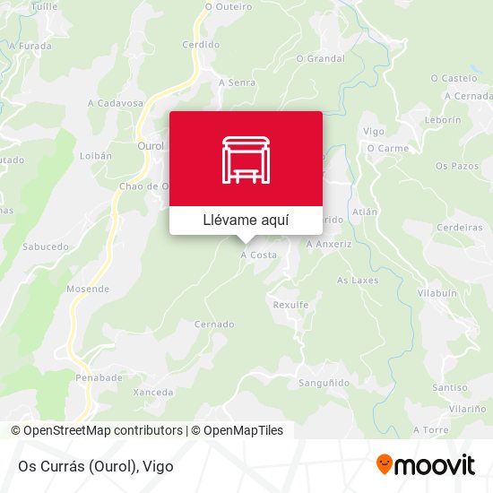 Mapa Os Currás (Ourol)