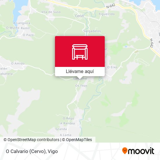 Mapa O Calvario (Cervo)