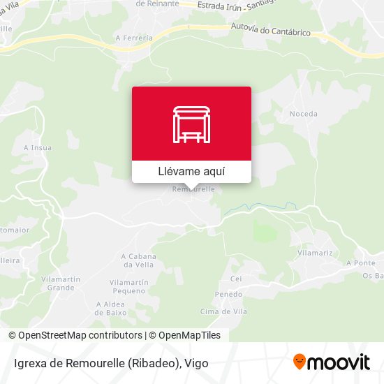 Mapa Igrexa de Remourelle (Ribadeo)