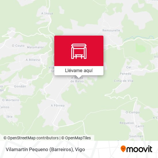 Mapa Vilamartín Pequeno (Barreiros)