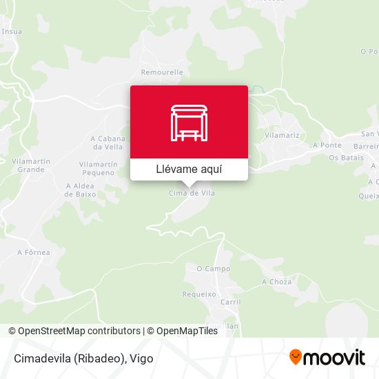 Mapa Cimadevila (Ribadeo)