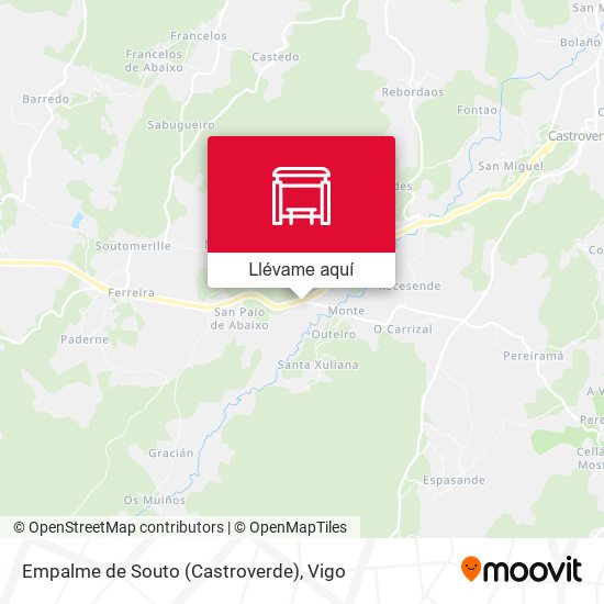 Mapa Empalme de Souto (Castroverde)