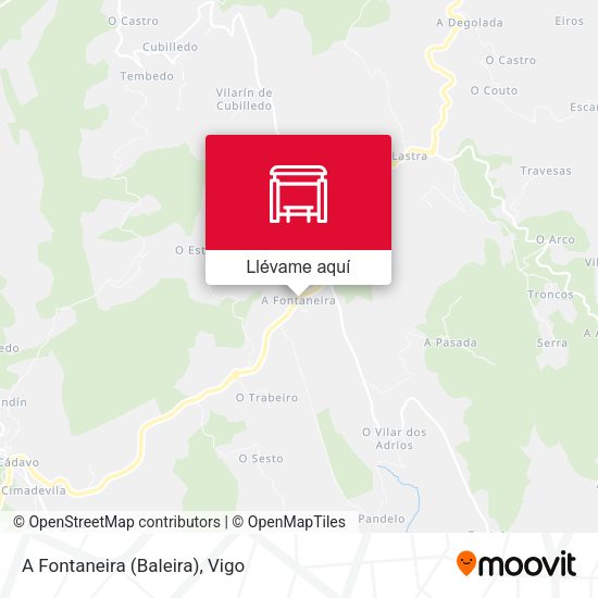 Mapa A Fontaneira (Baleira)