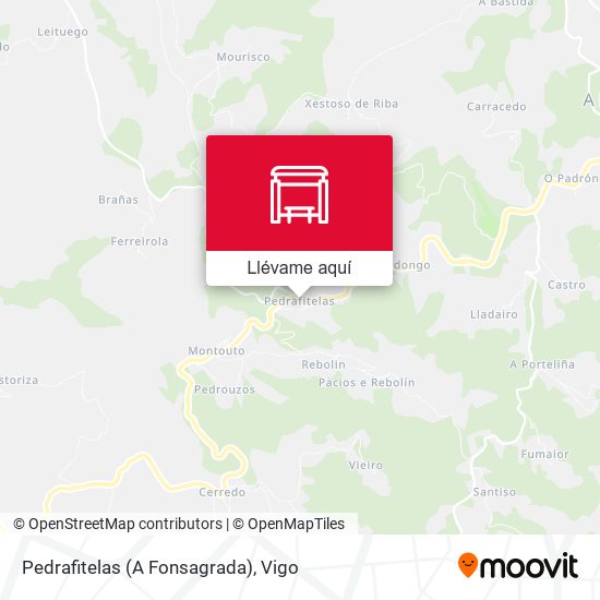Mapa Pedrafitelas (A Fonsagrada)