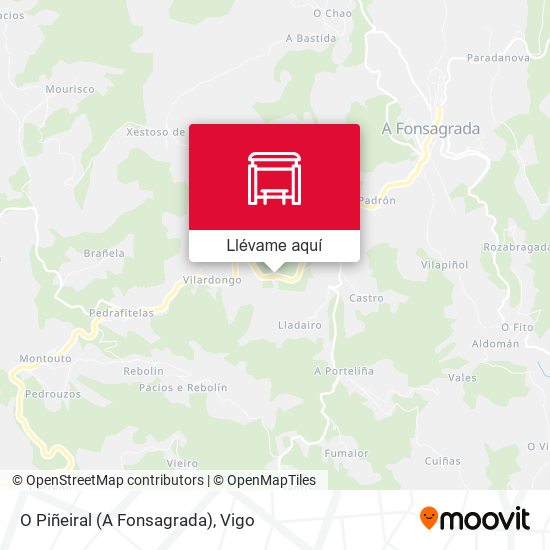 Mapa O Piñeiral (A Fonsagrada)