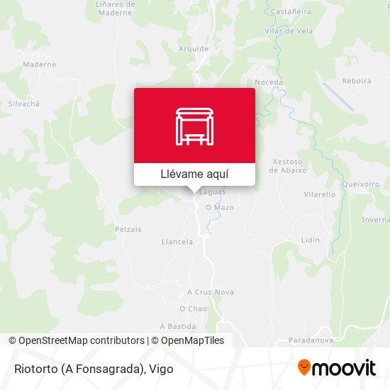 Mapa Riotorto (A Fonsagrada)
