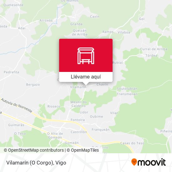 Mapa Vilamarín (O Corgo)