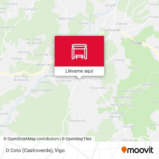 Mapa O Coto (Castroverde)