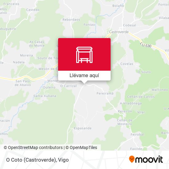 Mapa O Coto (Castroverde)