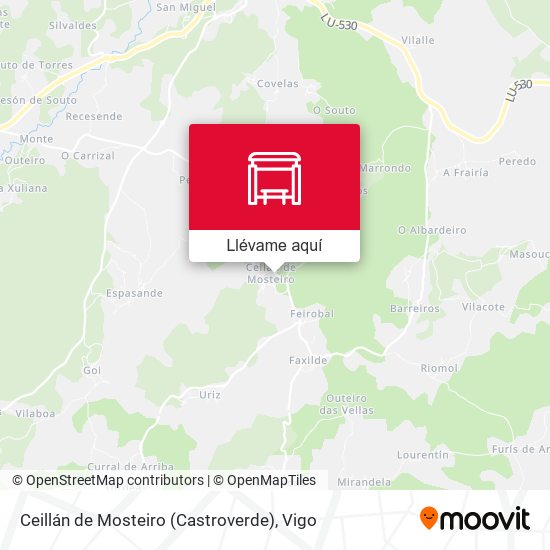 Mapa Ceillán de Mosteiro (Castroverde)