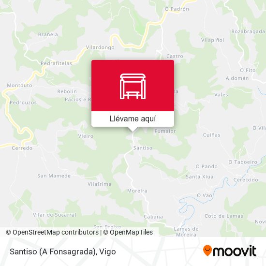 Mapa Santiso (A Fonsagrada)