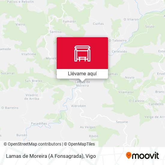 Mapa Lamas de Moreira (A Fonsagrada)