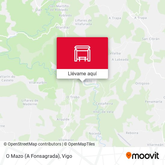 Mapa O Mazo (A Fonsagrada)