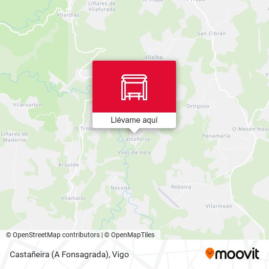 Mapa Castañeira (A Fonsagrada)
