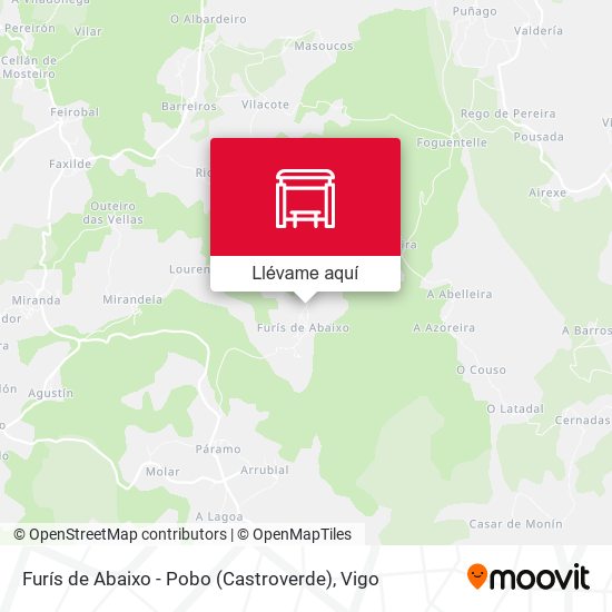 Mapa Furís de Abaixo - Pobo (Castroverde)