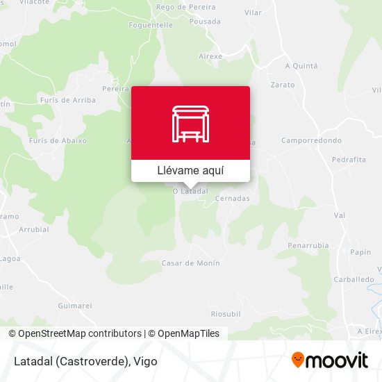 Mapa Latadal (Castroverde)