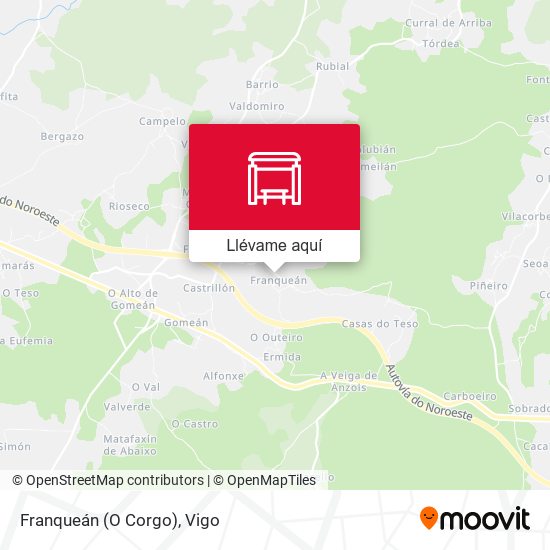 Mapa Franqueán (O Corgo)