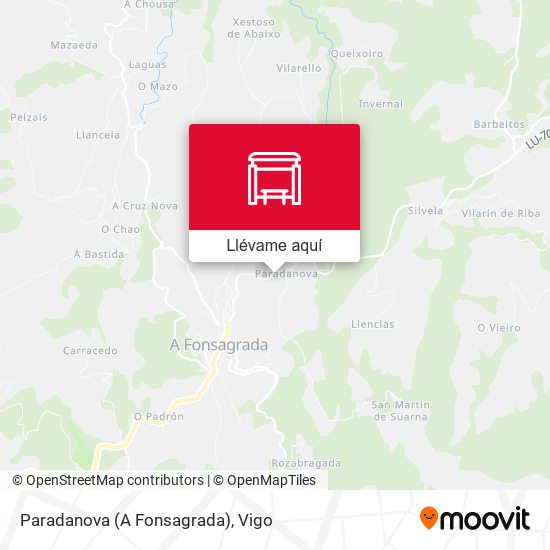 Mapa Paradanova (A Fonsagrada)