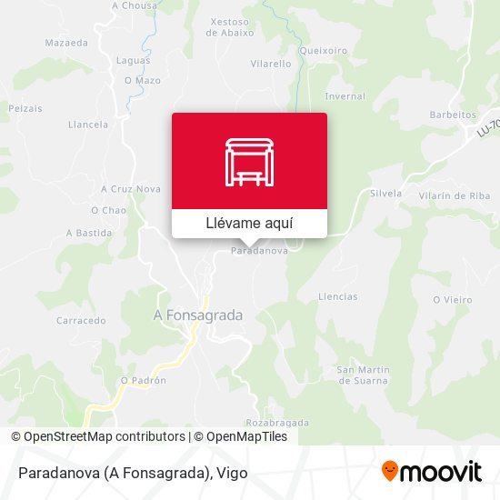 Mapa Paradanova (A Fonsagrada)