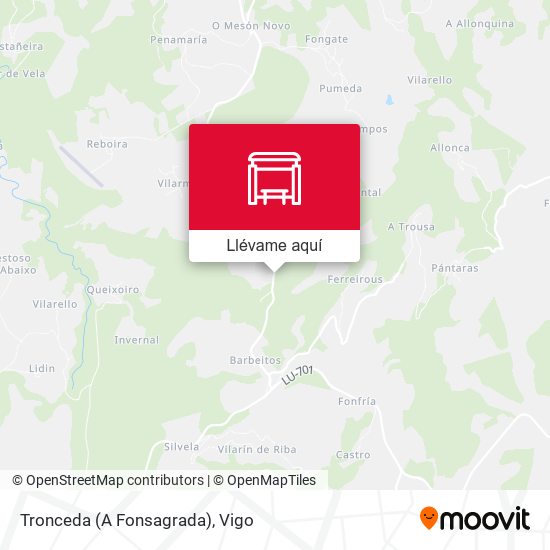 Mapa Tronceda (A Fonsagrada)