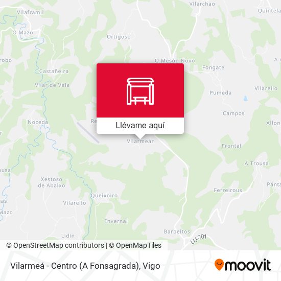 Mapa Vilarmeá - Centro (A Fonsagrada)