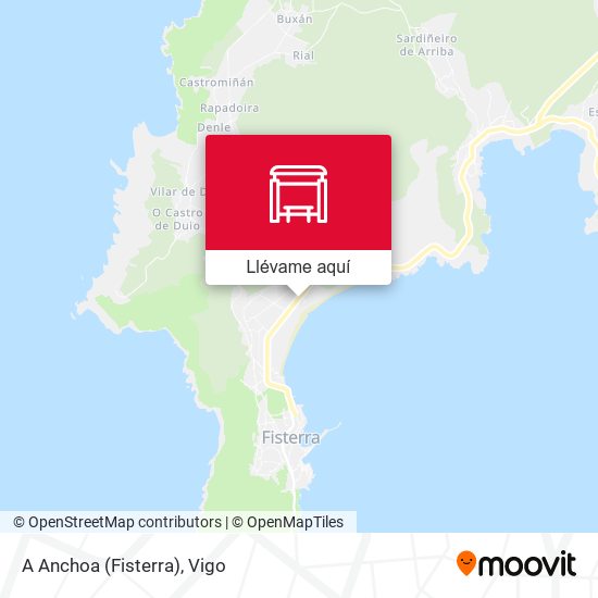 Mapa A Anchoa (Fisterra)