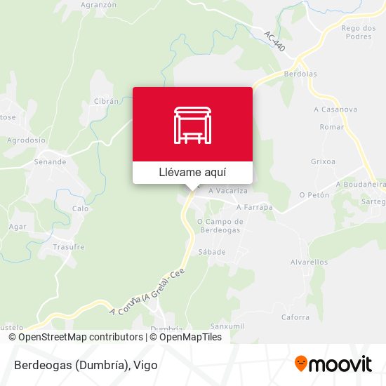 Mapa Berdeogas (Dumbría)
