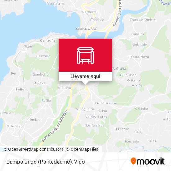 Mapa Campolongo (Pontedeume)