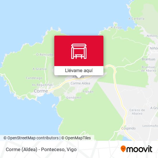 Mapa Corme (Aldea) - Ponteceso