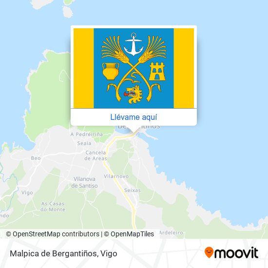 Mapa Malpica de Bergantiños