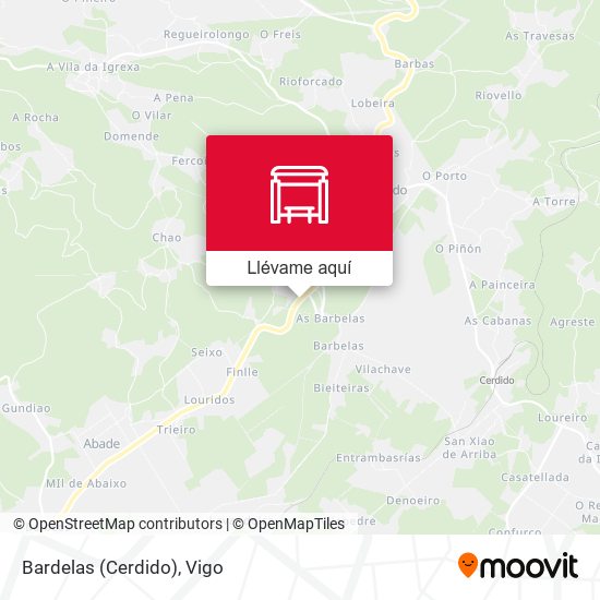 Mapa Bardelas (Cerdido)