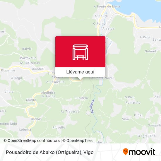 Mapa Pousadoiro de Abaixo (Ortigueira)